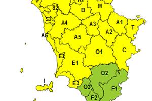 Aggiornamento Maltempo: Codice Giallo di allerta esteso su gran parte della Toscana per tutto lunedì 17 novembre
