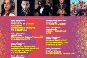 Estate 2025 a Massa musica, teatro, spettacoli e cultura per tutti: arrivano  Edoardo Leo, Goran Bregović, Sarah Toscano, La Filarmonica Arturo Toscanini, Alessandro Quarta e I Patagarri