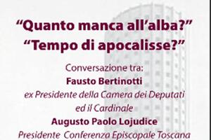 "Quanto manca all'alba? Tempo di Apocalisse": incontro organizzato da GazaFuorifuoco con Fausto Bertinotti e il cardinale Augusto Paolo Lojudice alla Torre Fiat il 6 marzo