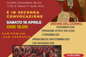 Associazione Amici di San Caprasio, venerdì 17 e sabato 18 aprile assemblea dei soci