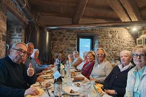 Incontro tra Accademici della Cucina Italiana all&#039;agriturismo Le modeste di Piagna di Zeri