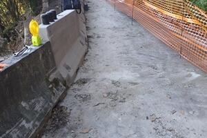 Frana Castelpoggio, Carrara: riapre la strada a senso unico alternato