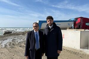 Sindaco Persiani e On. Barabotti: "'Intervento alla foce del Frigido dimostra come, attraverso la collaborazione istituzionale tra Governo e amministrazione comunale, sia possibile dare risposte concrete"