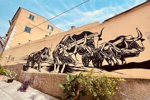 Nel solco della memoria Al Cafaggio un grande murales in omaggio a Giuseppe Pezzica