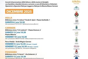 Sabato 20 dicembre appuntamento con le letture di Nati per Leggere in biblioteca a Massa