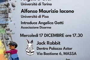 A Massa una voce contro censura e guerra Angelo D'Orsi e Alfonso Maurizio Iacono al Jack Rabbit il 17 dicembre per "Disarma la Finanziaria"