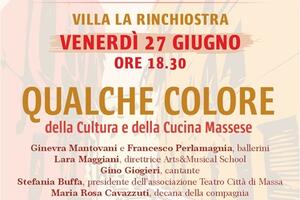&quot;Qualche colore della cultura e della cucina massese&quot;: secondo appunatamento di Massa Picta a Villa Rinchiostra