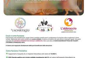 L’abbraccio partner del progetto IO TI SOSTENGO promosso da OSG Energia.