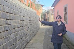 Ricostruzione del muro interno del borgo di Canala a Tresana: in primavera l'inaugurazione