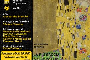Presentazione del libro "La più saggia delle follie" di Alessandra Brenzini il 23 gennaio presso la Fondazione dottor Ezio Pelù a Massa