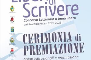 Concorso “Liberi di scrivere”  il 29 Maggio la premiazione dei vincitori in sala consiliare