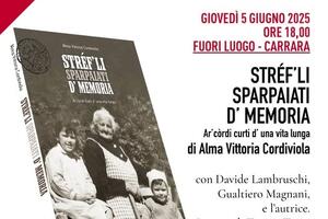 Giovedì 5 giugno ‘Carrara si racconta’ prosegue  con la presentazione dell’ultimo libro di Alma Vittoria Cordiviola