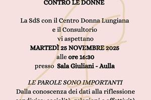 Un convegno, un flash mob, un incontro nelle scuole: ecco gli eventi in programma per la Giornata internazionale per l’eliminazione della violenza contro le donne