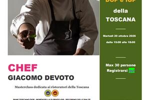 DOP e IGP toscane, la qualità entra nei menu: a Marina di Carrara la Masterclass di QUORE con lo chef stellato Giacomo Devoto