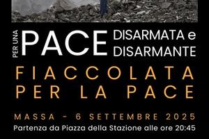 Polis Lab Massa Carrara con Azione Cattolica e Cgil alla fiaccolata per la pace del 6 settembre a Massa