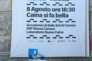 Caina si fa bella: inaugurazione dei murales di Bianco-Valente e di Favelli l'8 agosto