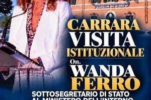 Sicurezza: FdI porta Wanda Ferro giovedì 22 ottobre a Carrara: «Portiamo le esigenze della città all’attenzione del governo e il sostegno alle forze dell’ordine”