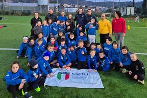 Grande partecipazione all'incontro dei Centri CONI alla Perticata Calcio