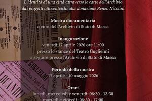 140 anni del Teatro Guglielmi: l'identità di una città attraverso le carte dell'Archivio: dai progetti ottocenteschi alla Donazione Renzo Nicolini