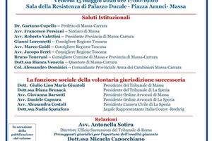 "L'enigma dell'eredità giacente": a Massa un convegno per giuristi e cittadini organizzato da La Rivincita