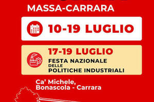 Festa  de L’Unità Massa Carrara: al via quattro giorni di incontri: cittadinanza, Gaza, Europa e benessere psicologico dei giovani
