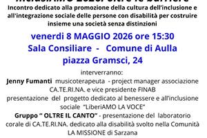 “InclusiAMO 2026: oltre le barriere”: ad Aulla un incontro per una società senza distinzioni