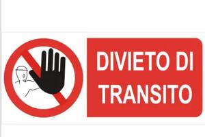 Divieto di transito in via Covetta e in viale XX Settembre  dalle 20.30 alle 5