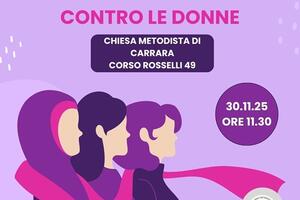 Drappo rosso e culto Viola: le iniziative della chiesa metodista di Carrara per celebrare la Giornata contro la violenza sulle donne