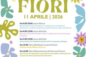Il centro di Carrara si colora di primavera: sabato 11 aprile torna la Festa dei fiori
