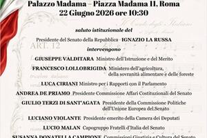 Convegno in senato su proposta per la tutela inno nazionale in Costituzione organizzato dalla senatrice di FdI Susanna Campione