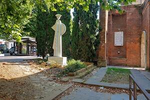 L'aiuola di Viale Eugenio Chiesa a Massa nel degrado: la segnalazione di Franco Frediani