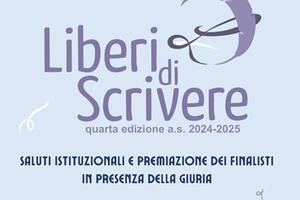 Tutto pronto per la premiazione del concorso “Liberi di scrivere 2024-2025”