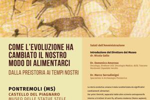 &#039;Come l&#039;evoluzione ha cambiato il nostro modo di alimentarci&#039;: convegno a  Pontremoli Castello del Piagnaro il 26 settembre