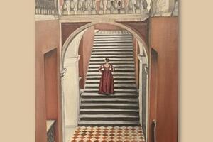 C'è una donna che ferma il tempo: è "La Donna in Rosso" di Gabriella Lorenzoni Concorso "La Tavolozza" a Massa3