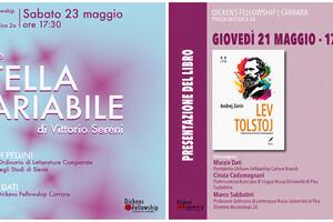 Due appuntamenti con la grande letteratura il 21 e il 23 maggio alla Dickens Fellowship di Carrara