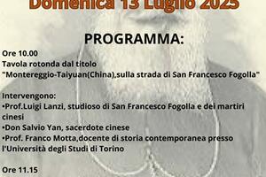 Celebrazione di San Francesco di Fogolla, sando della diocesi apuana, a Montereggio