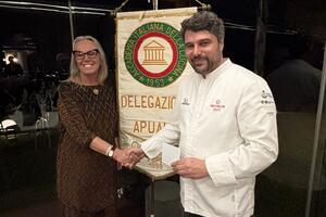 Successo per la cena della Delegazione Apuana di Accademia Italiana della Cucina alla Locanda dei Banchieri di Fosdinovo