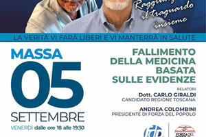 Forza del Popolo : convegno del dottor Carlo Giraldi a Massa il 5 settembre