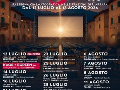 Torna ‘E’ tutto un cine!' Sabato 12 luglio evento speciale a Bedizzano