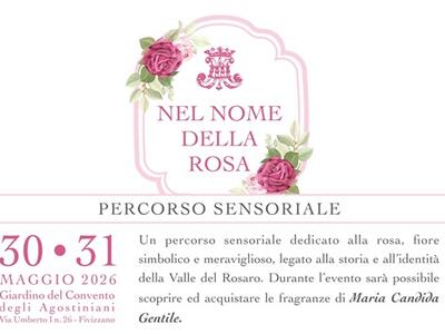 "Nel nome della rosa": percorso sensoriale a Fivizzano il 30 e 31 maggio