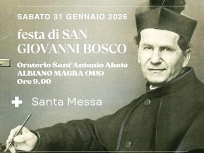 Il 31 gennaio ad Albiano Magra la festa di San Giovanni Bosco