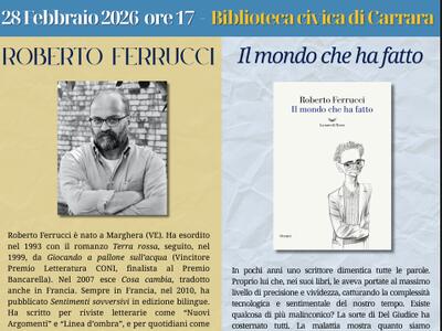 Prossimo appuntamento del Pensier Lib(e)ro con Roberto Ferrucci