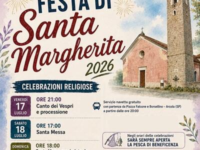 Ad Arcola torna la Festa di Santa Margherita: quattro giorni di fede, tradizione e solidarietà