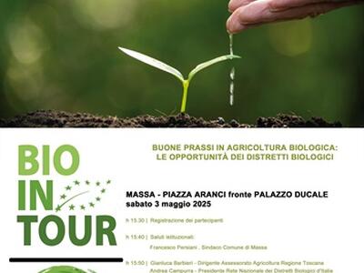 Presentazione del costituendo distretto biologico Terre Apuane: a Massa, il 3 maggio, nella manifestazione Spino Fiorito