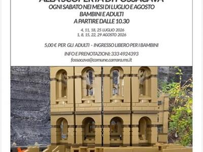 Sabato 4 luglio al via all'iniziativa 'Alla scoperta di Fossacava': ogni sabato di luglio e agosto iniziative per adulti e bambini