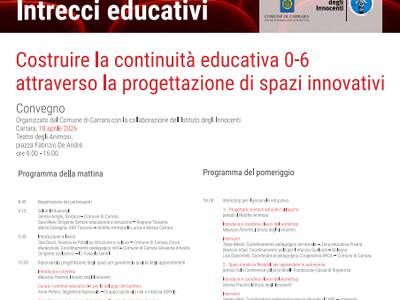 A Carrara una giornata di studio dedicata alla continuità educativa nella fascia 0-6 anni