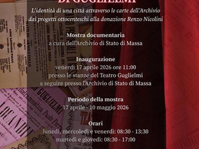 140 anni del Teatro Guglielmi: l'identità di una città attraverso le carte dell'Archivio: dai progetti ottocenteschi alla Donazione Renzo Nicolini