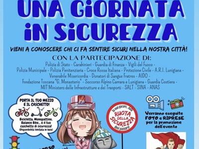 Tutto pronto in piazza Italia a Pontremoli per "Una giornata in...sicurezza"