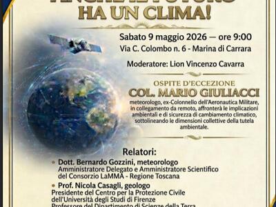 Conferenza sull'ambiente del Club Lions Massa Carrara Apuania  il 9 maggio a Marina di Carrara