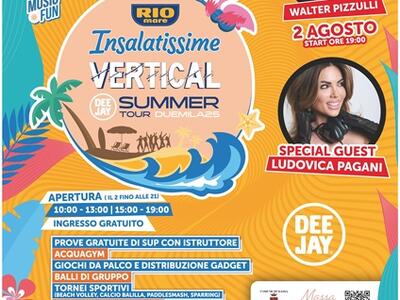 Per la prima volta a Marina di Massa: l’edizione dei record di Insalatissime Rio Mare Vertical Summer Tour 2025